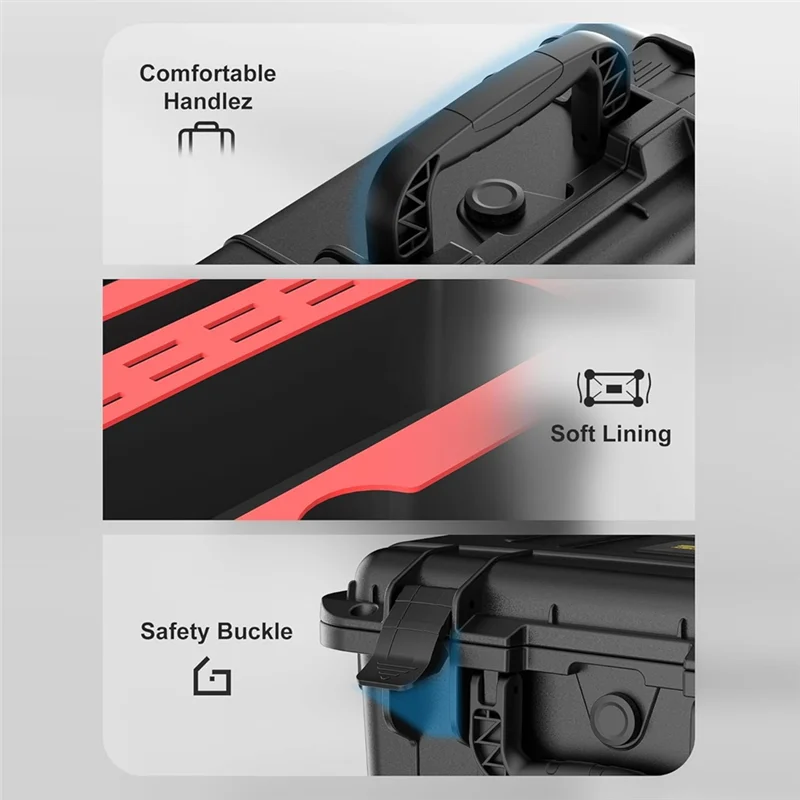 Soft Lining Hard Carrying Case For Nintendo For Switch 2–Travel-Friendly Controller Storage Accessories Case Black