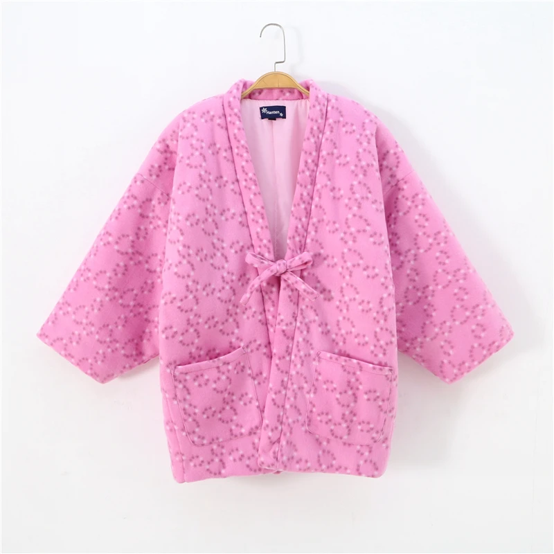 Hanten سترة الشتاء النساء ثوب الكيمونو الياباني Homewear منامة مبطن Haori القطن معطف مبطّن سترة يوكاتا اليابان الملابس الآسيوية #5