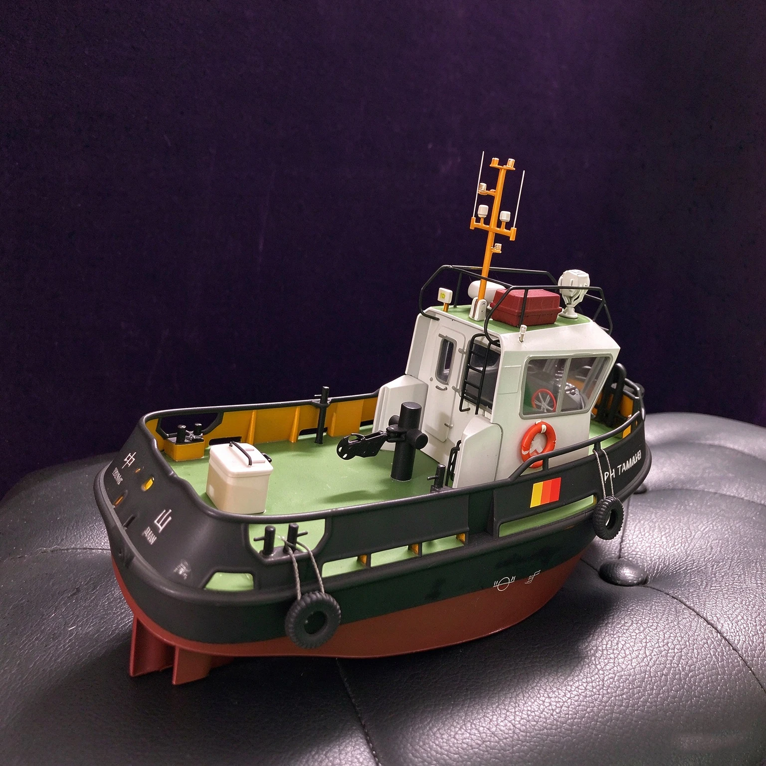 RC Ship1/48 Damen Tugboat 1004 Model 20cm Metal Details Real Glass Dynamic Lights MC6 Transmitter Ready To Run Collect Ornaments