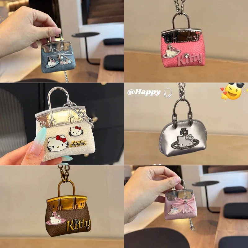 

Hello Kitty Keychain Cartoon Anime Cute Kawaii Women's Accessories Desktop Decoration Student Girl Birthday Gift Wholesale