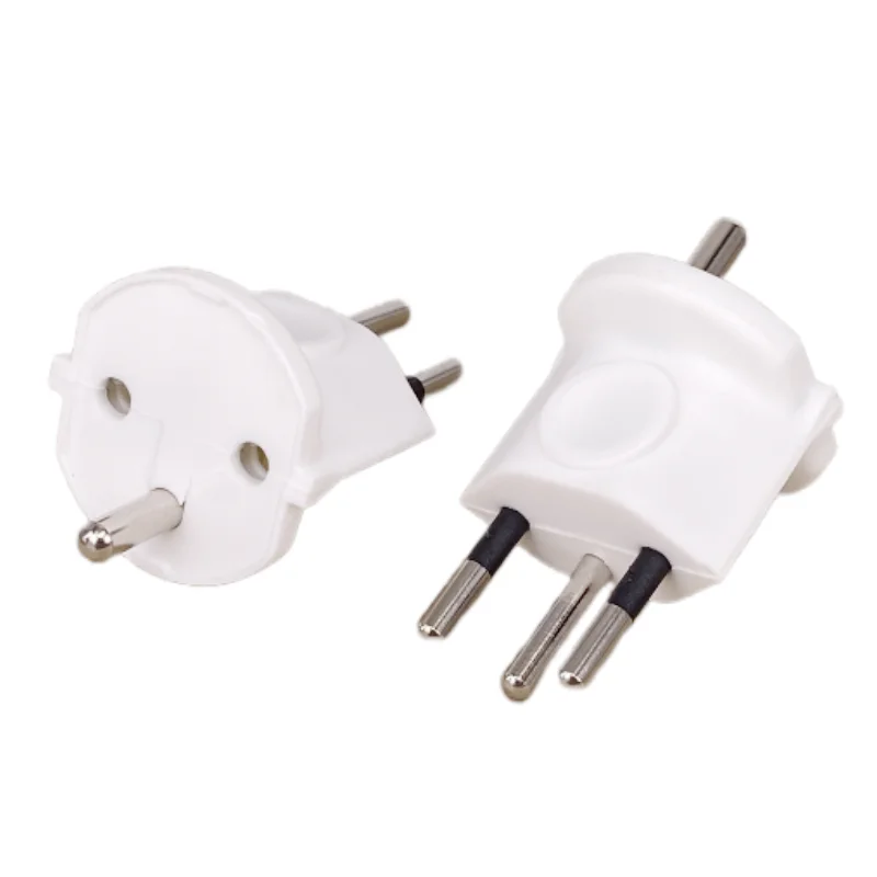 1PC European France TO Swiss plugs Travel Adapter 3 pin plug 10A 250V Power Plug EU to Switzerland Electrical Plug