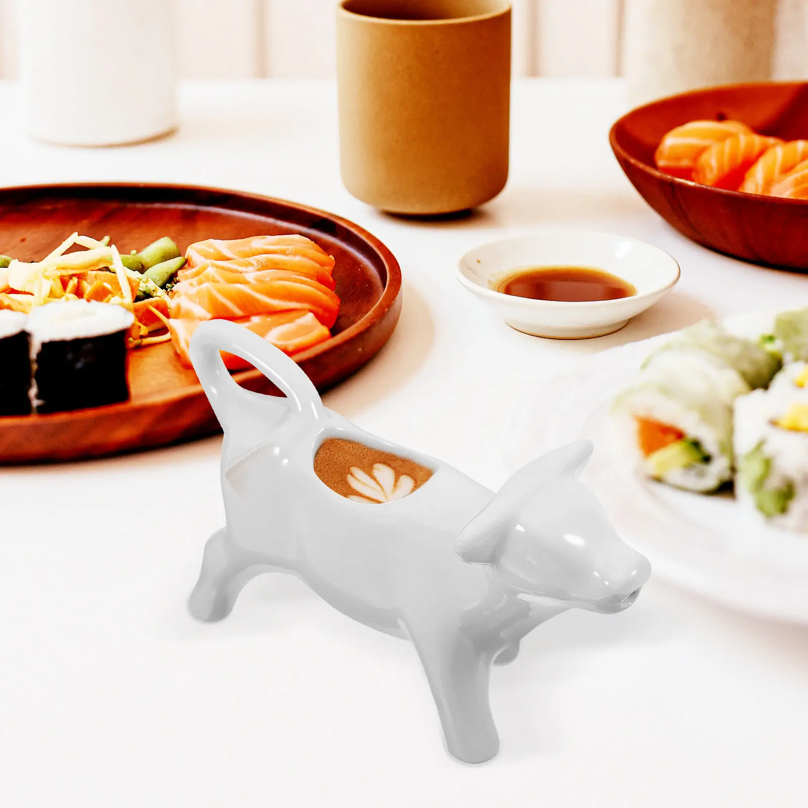 

Набор из 2 керамических кувшинов для молока, кофе, соусов, специй, уксуса, салатных заправок, многофункциональные для кухни и столовой