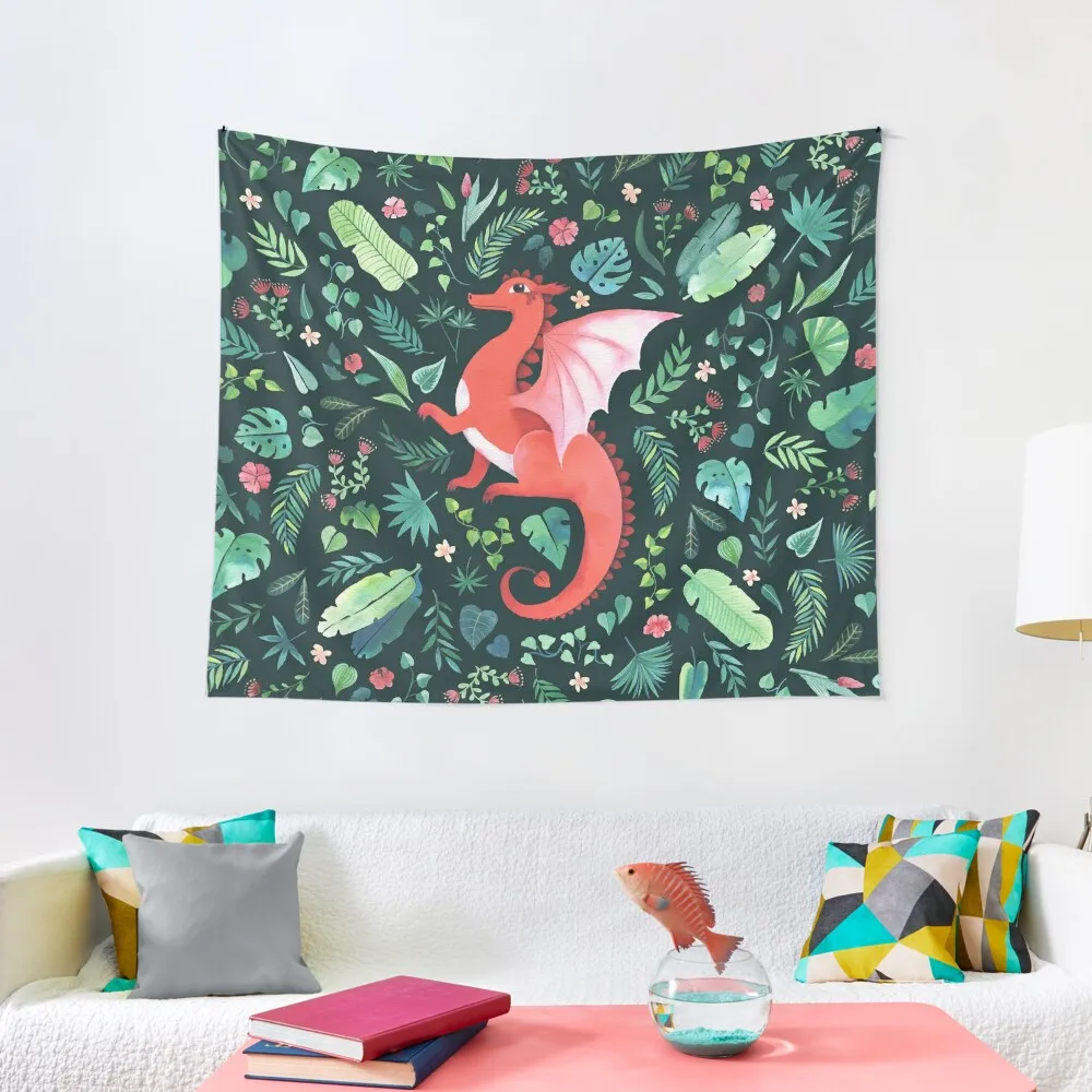 

Tropical Dragon Tapestry Wall Deco Decorative Wall Mural Decor For Room Tapestry