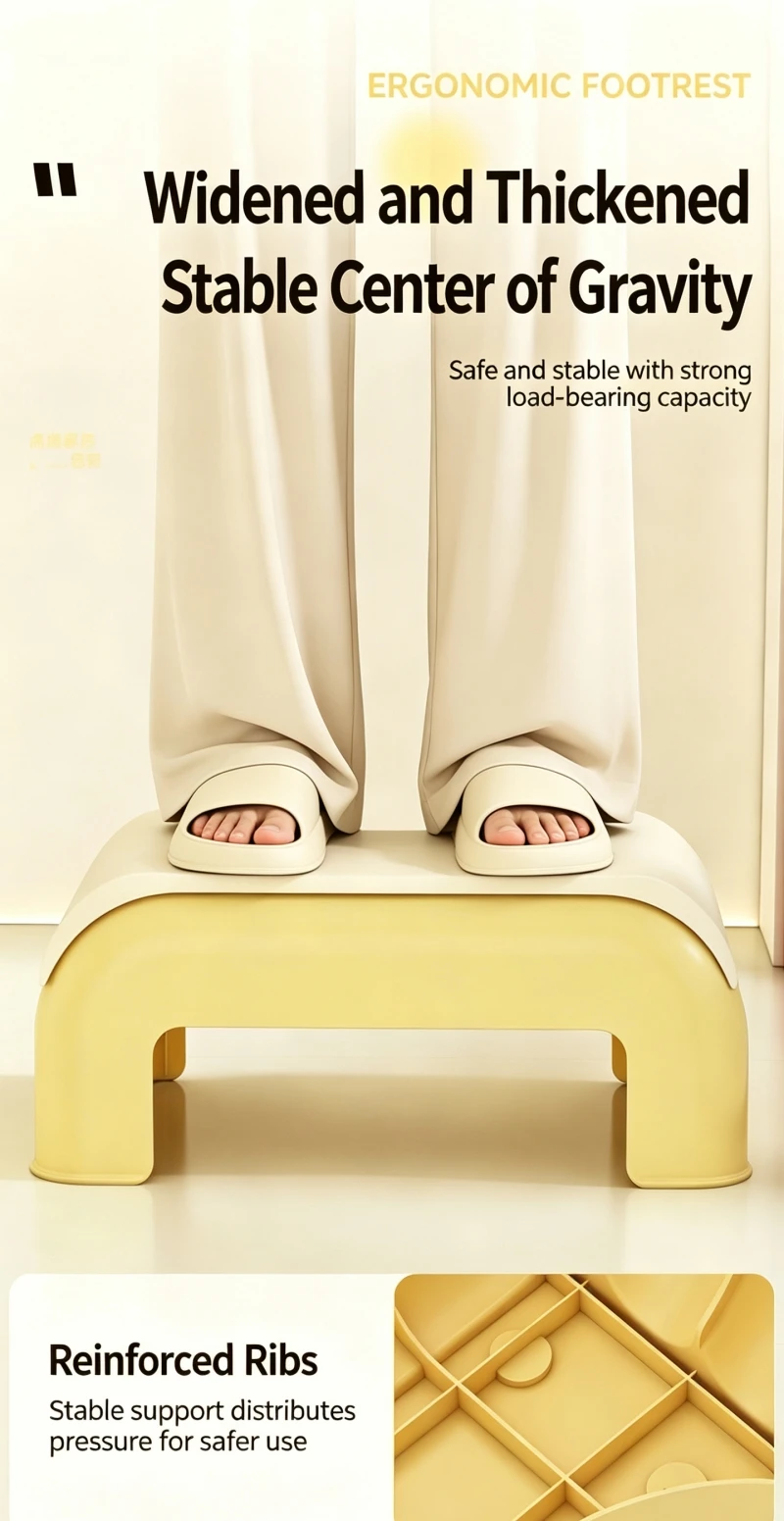 Anti Slip Toilet Stool Squat Adult Bathroom Footstool 16.5Cm Heavy Duty Squatting Step Foot Potty Mat For Pooping Rest Posture Sff4524388683419Ebbcccfb2B8C9D2759