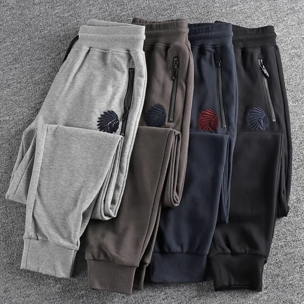 

Autumn New Arrival Embroidered Casual Pants Men's Trendy Versatile Youth Slim Sports Pants