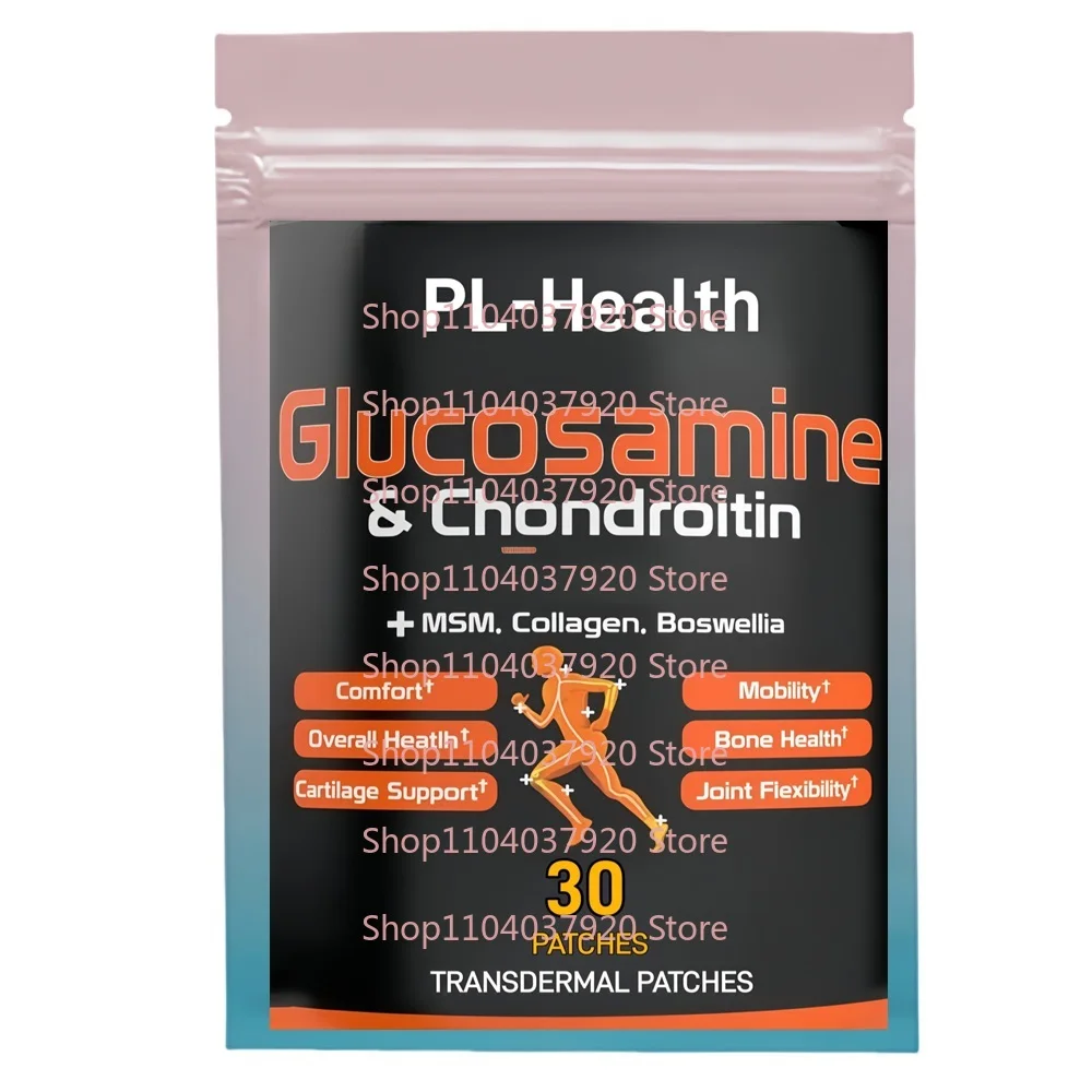 

30 Patches Glucosamine Premium Joint Support Transdermal Patches with Boswellia for Cartilage Support,Joint Health & Mobility