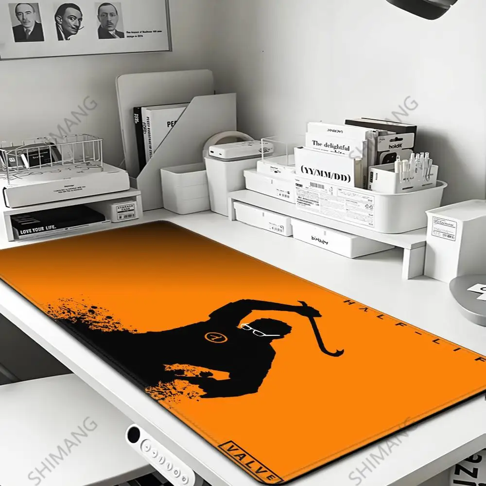 

Half Life Mousepad Gamer Desk Table Game Office Work Mouse Pad Xxl Non-slip Laptop Pc Desk Accessories Gamer Rug Table Mat