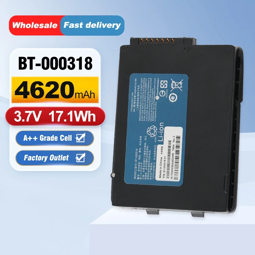 ETESBAY BT-000318 Barcode Scanner Battery For Zebra for Symbol TC70 TC70X TC700H TC700K TC72 TC75 TC75X TC75EK 4620mAh 3.7V