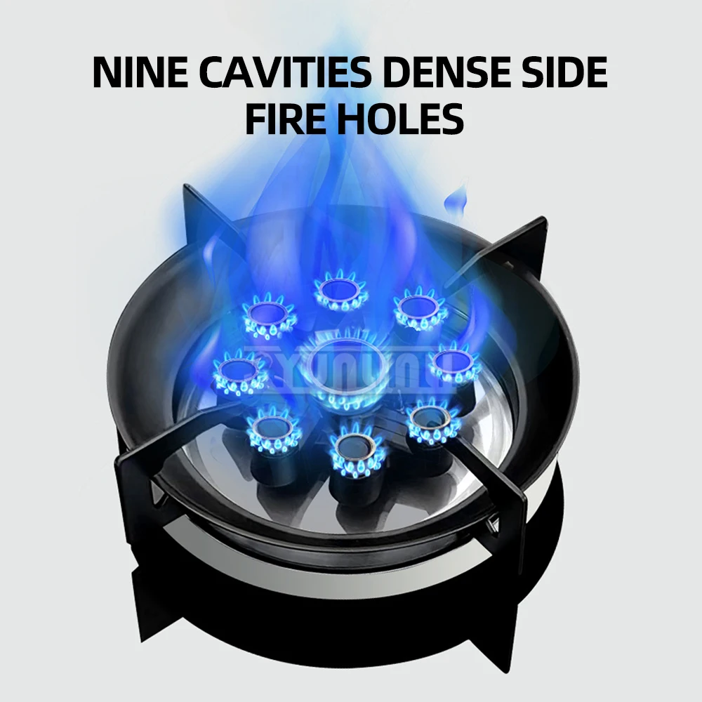 Energy-Saving Gas Stove Liquefied Natural Gas Burner Household Kitchen Embedded Double Cooktop