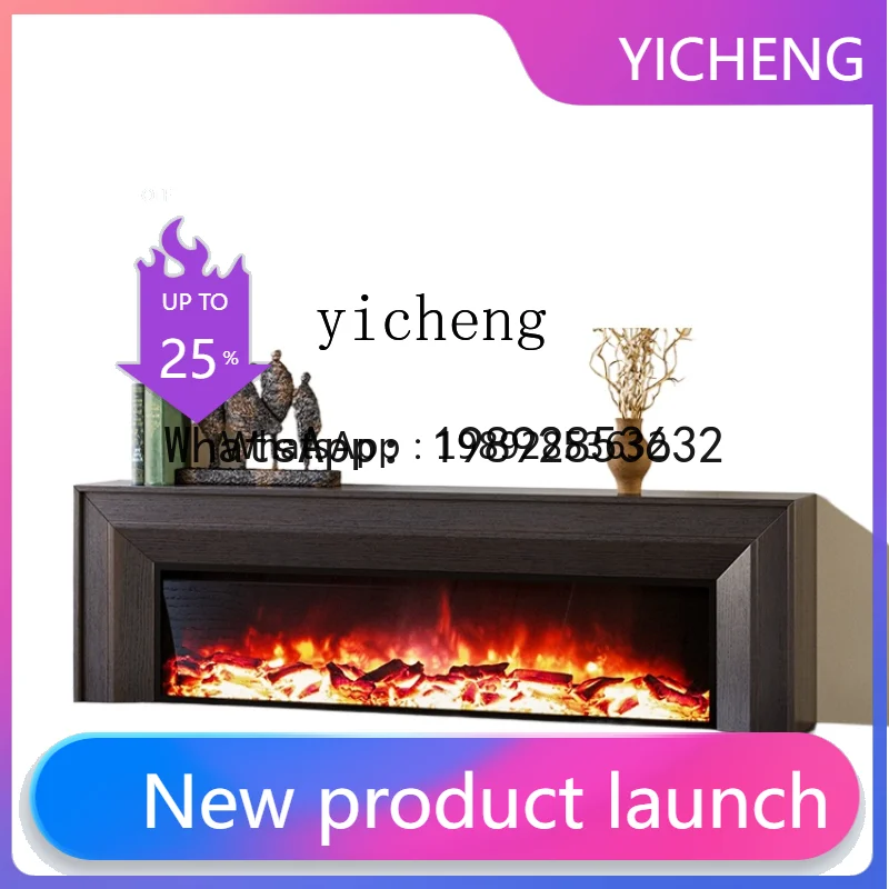 

LYY Vintage TV Cabinet Household Minimalist Console Tables Electronic Simulation Flame Fireplace Curio Cabinet