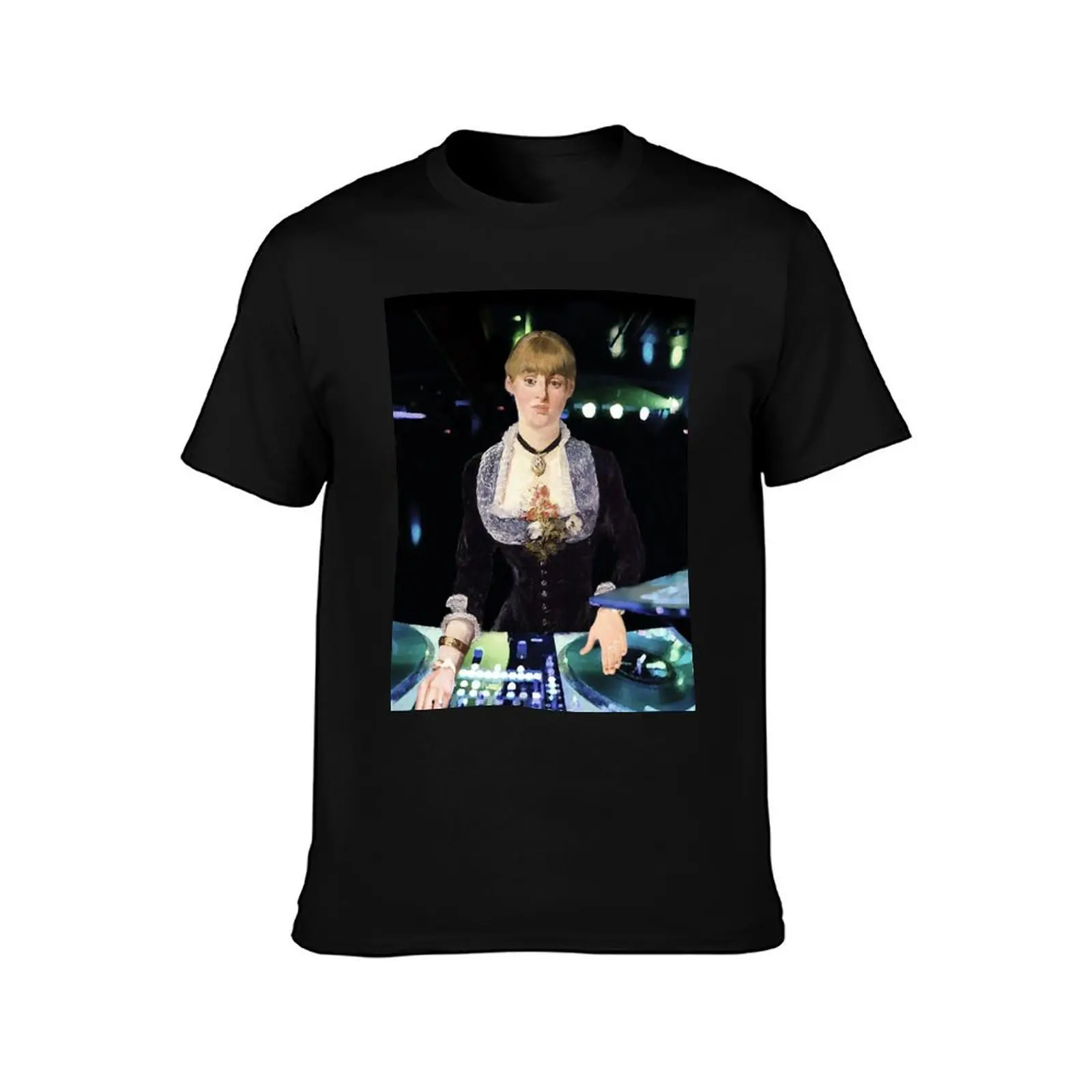 A DJ at the Folies-Bergère T-Shirt Vintage Print Crew Neck Tee T-Shirt