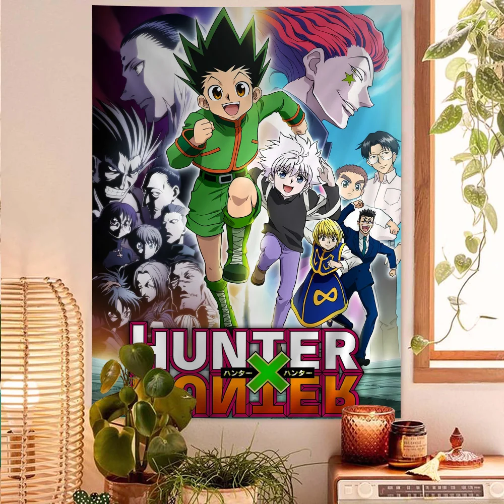 

Anime HUNTER X HUNTER Gon Zoldyck Hisoka Colorful Tapestry Wall Hanging Cheap Hippie Wall Hanging Bohemian Tapestries Mandala