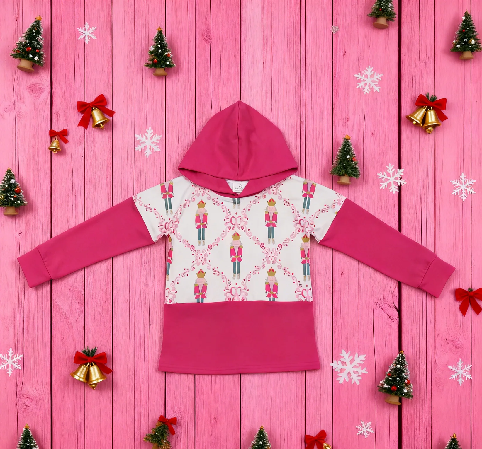 

Z1118-10 GT1043 Kids Christmas Clothing Long Sleeve Shirt Baby Hooded Top