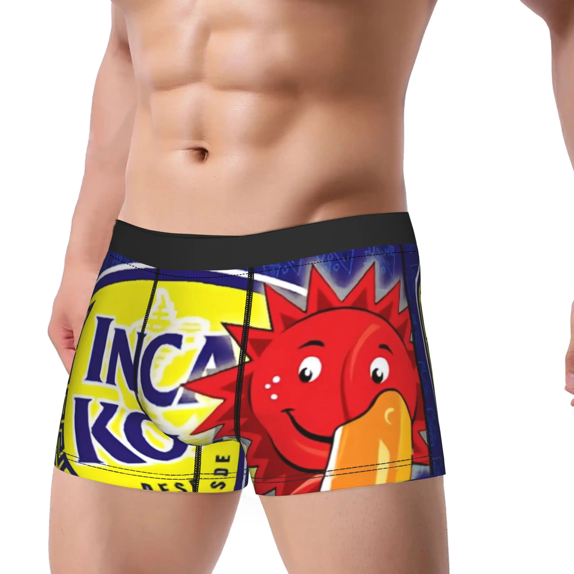 iInca Kola Sun Character  iInca Kola Underpants Breathbale Panties Men's Underwear Ventilate Shorts Boxer Briefs