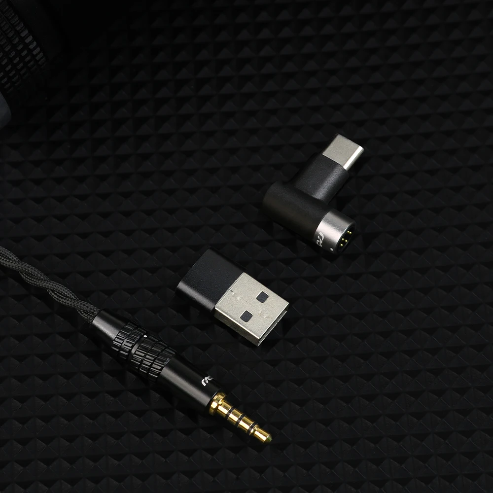 CVJ Hato 2 Kabel do Słuchawek Gaming Długość 2M z Obrotowym Mikrofonem Pin 0.78mm 2Pin Wtyki 3.5mm Type C USB Wymienne — zdjęcie produktu 6