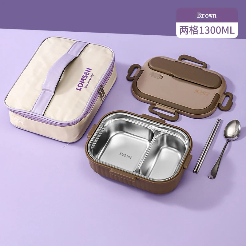 Factory Wholesale Bento  Thermal Lunch Container for School Office Stainless  Lunch  with Insulated