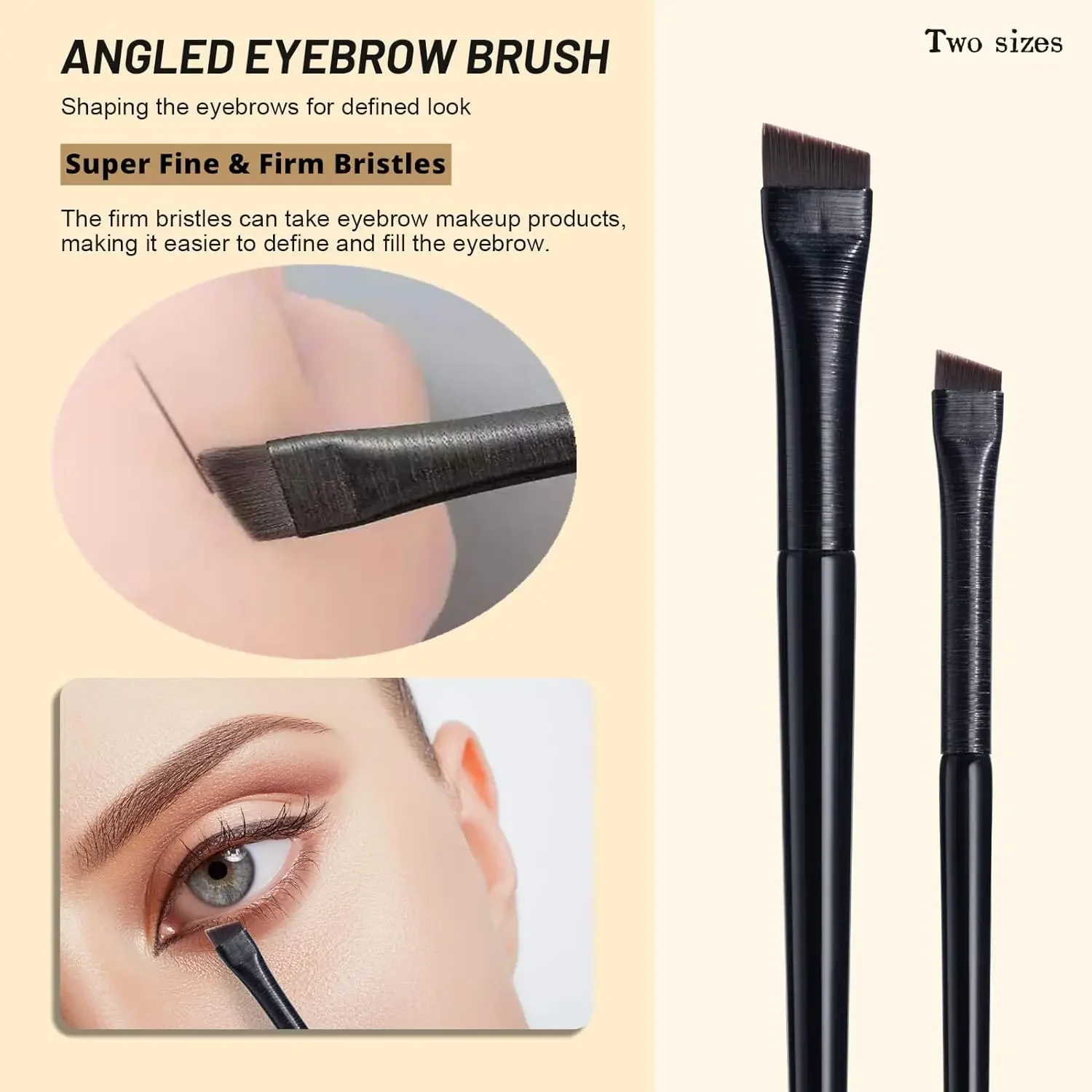 Eyebrow Concealer Brush Fine Angled Eye Liner Brushes Ultra Thin Slanted Flat Angled Precision Eyebrow Makeup Brush Cosmetic