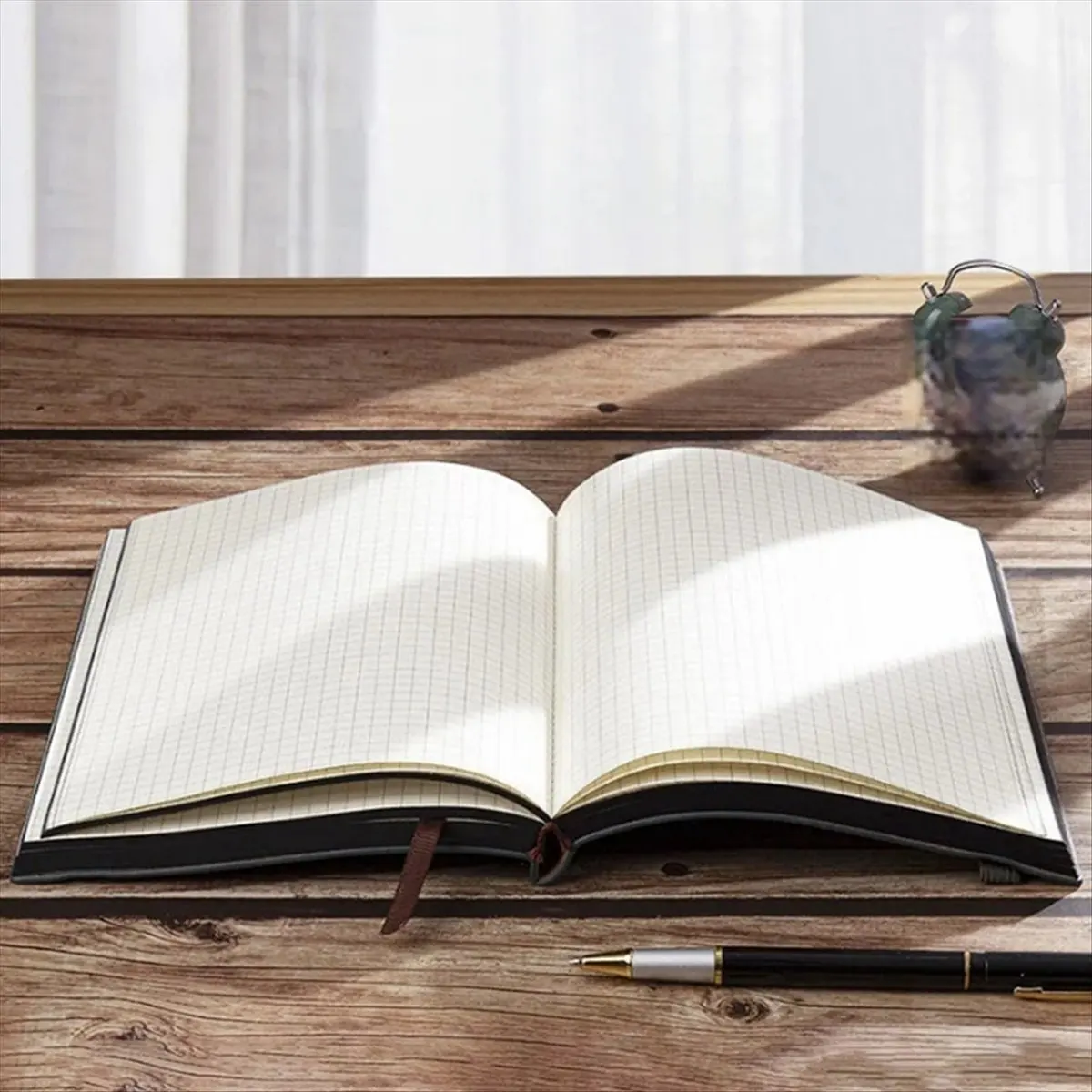 Latest ABBQ-A5 Thick Green Diary Notebook 320 Pages Leather Notebook Student Stationery Supplies for Writing and Recording