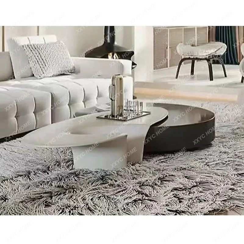 X-S light luxury coffee table creative combination hotel villa fashion creative living room model room sofa side HG