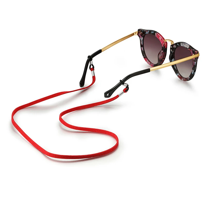 70cm Leather Strap Glasses Lanyard Women's Neck Cord Solid Color Glasses Chain Men's Sunglasses Eyeglasses Rope Eyewear Holder image 4