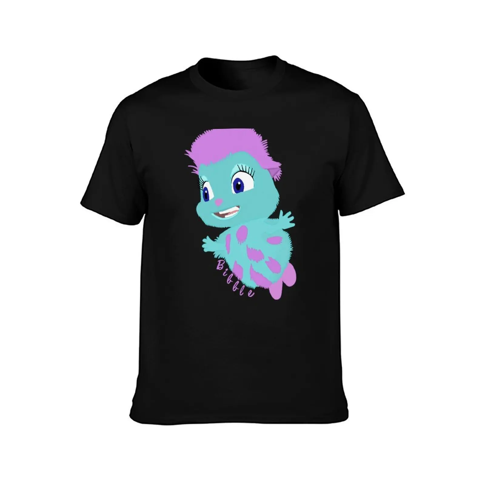 Bibble (4) T-Shirt, Summer Casual Cotton Tee, Oversized Streetwear Tops, Vintage Graphic Print, Loose Fit Short Sleeve
