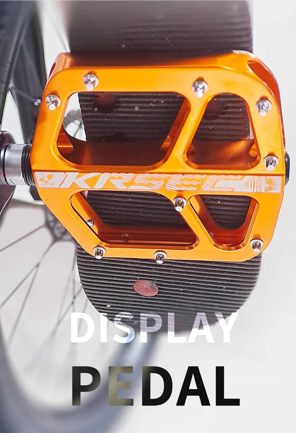 KRSEC MTB Fahrradpedale aus Aluminiumlegierung, breite flache XC DH Fahrradpedale, ultraleichte Fahrradpedale, BMX-Teile – Detail 8