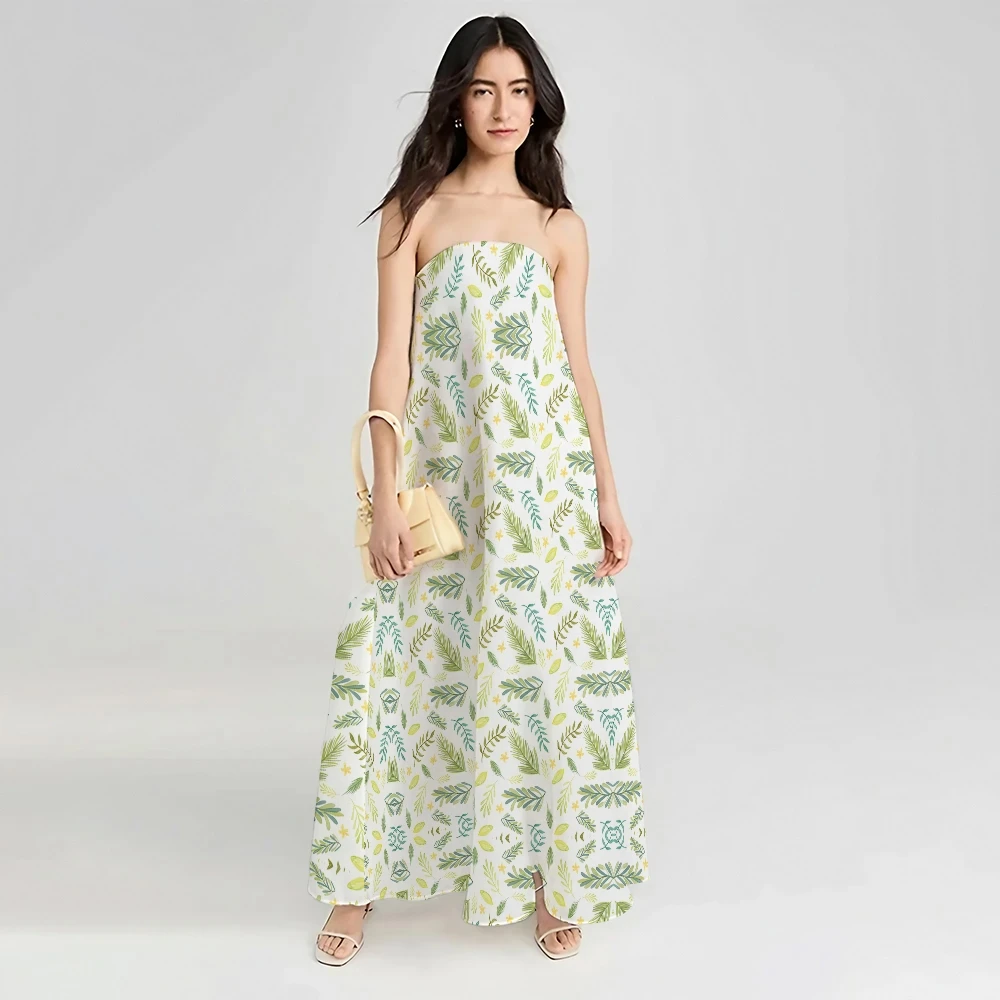 

Женские повседневные платья с цветочным принтом, летний топ без рукавов, юбка с цветочным принтом на бретелях, длинная юбка и платье до щиколотки