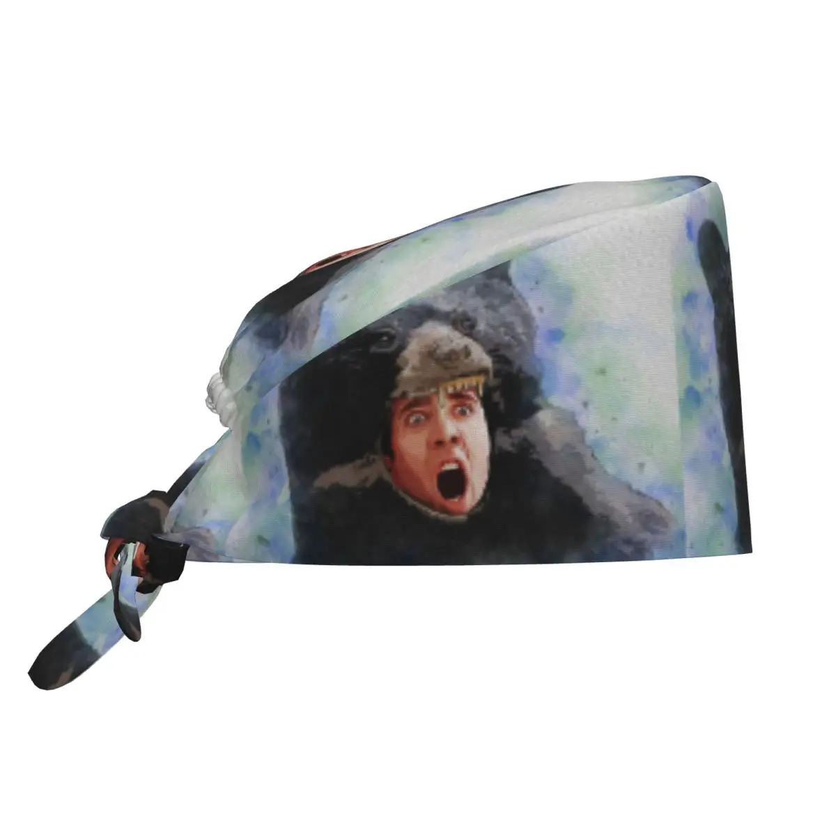 Jaula de oso, acuarela, belleza, mascota, veterinario, gorros quirúrgicos, estampado de cara de Nicolas, agencia de cuidado de mascotas, gorro de trabajo médico veterinario, gorro exfoliante