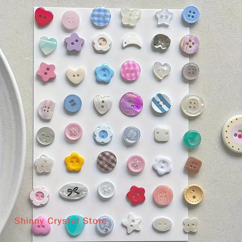 New 10pcs Randomly Diy Scrapbooking Cute Sewing Button Clothing Accessories