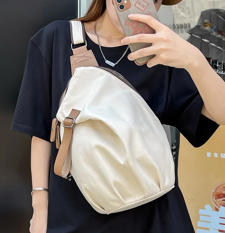 

Casual Nylon women Shoulder Crossbody Bag Travel Sports Light men Chest Bags female messenger bags bolsa feminina handbag black