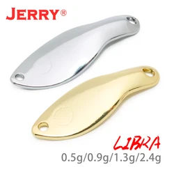 JERRY 50pieces 0.5g/0.9g/1.3g/2.4g Ultralight Freshwater Spinning Fishing Lures Unpainted Blank Brass Trout Area Spoons