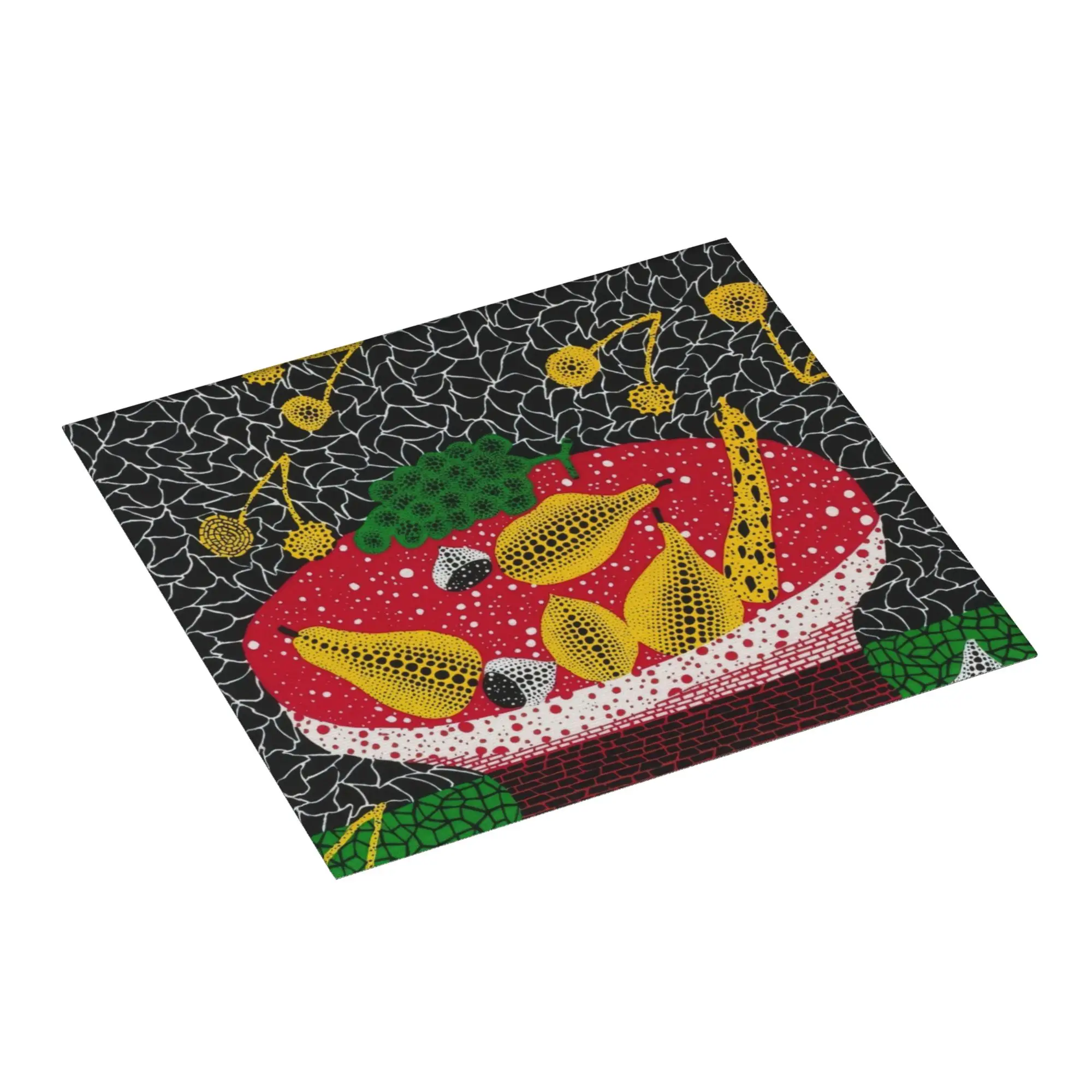 Japanese Pop Art Yayoi Kusama Non‑Slip Waterproof Absorbent Barware Tableware Oil Proof Reusable Bathroom Drying Mat For Kitchen