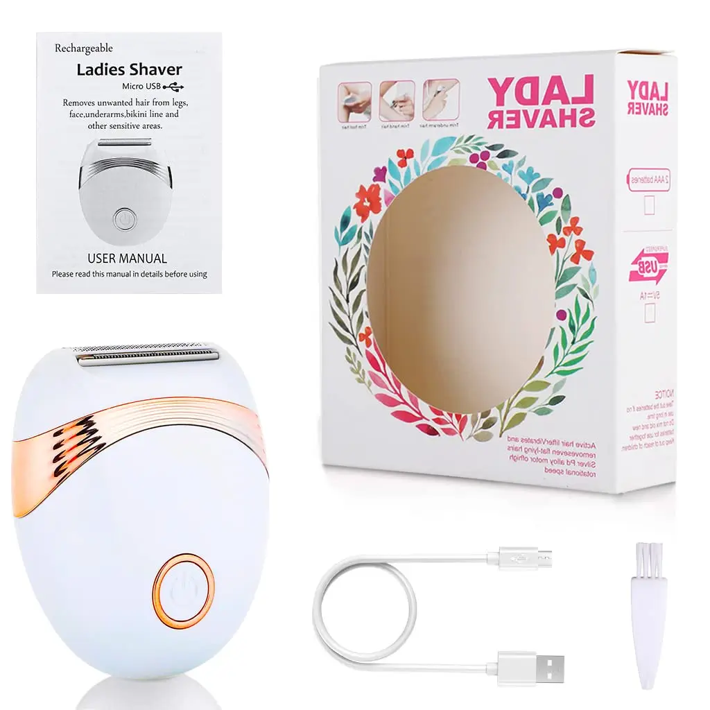 

Женский эпилятор, перезаряжаемый прибор для удаления волос на лице, триммер для зоны бикини, женская электробритва для тела, электрическая бритва для ног, для зоны бикини, подмышек и рук