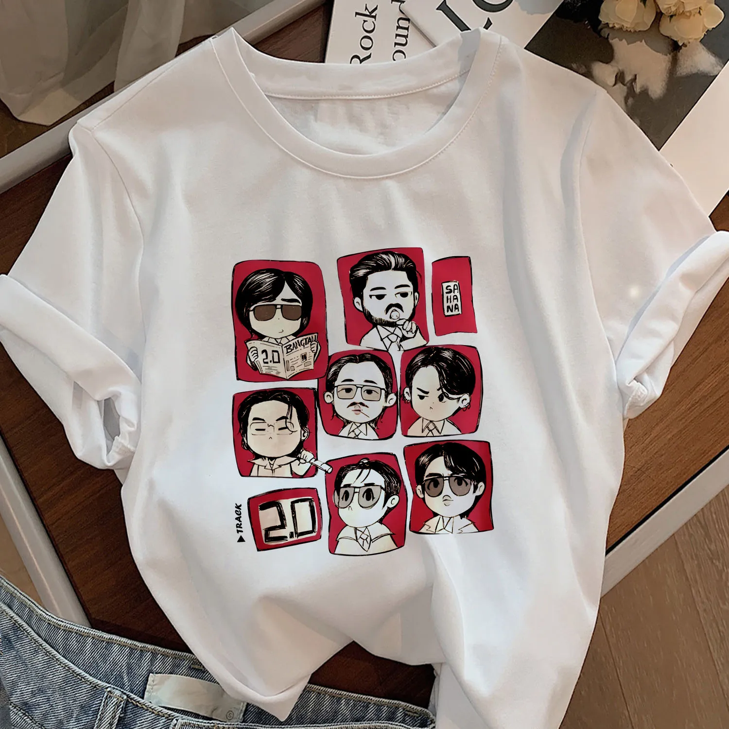

Fashion Korean Style Tshirt Summer Members T-Shirt Women Men Kpop Fans Clothing Girls Arirang World Tour 2026 Tee Tops