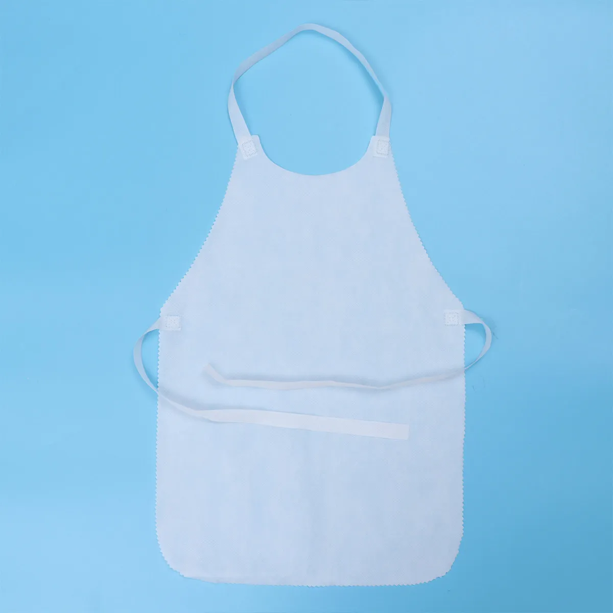 10Pcs Non Woven Disposable Aprons White Oil Resistant Protective Cooking Apron for Kitchen Serving Chef Cleaning Dishwashing