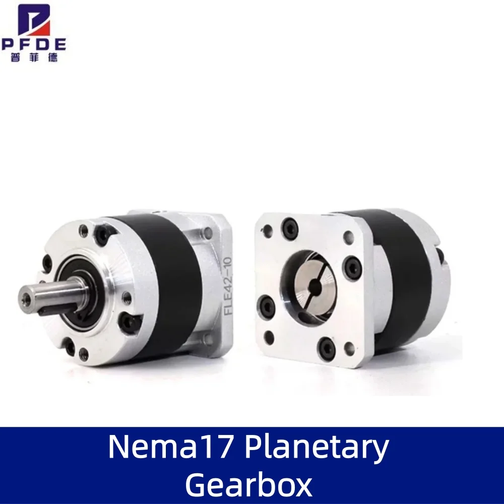NEW Nema17 Planetary Gearbox Motor Speed Reducer Ratio 4:1/5:1/10:1/20:1/50:1, Input Hole 5mm for Nema17 Stepper Motor