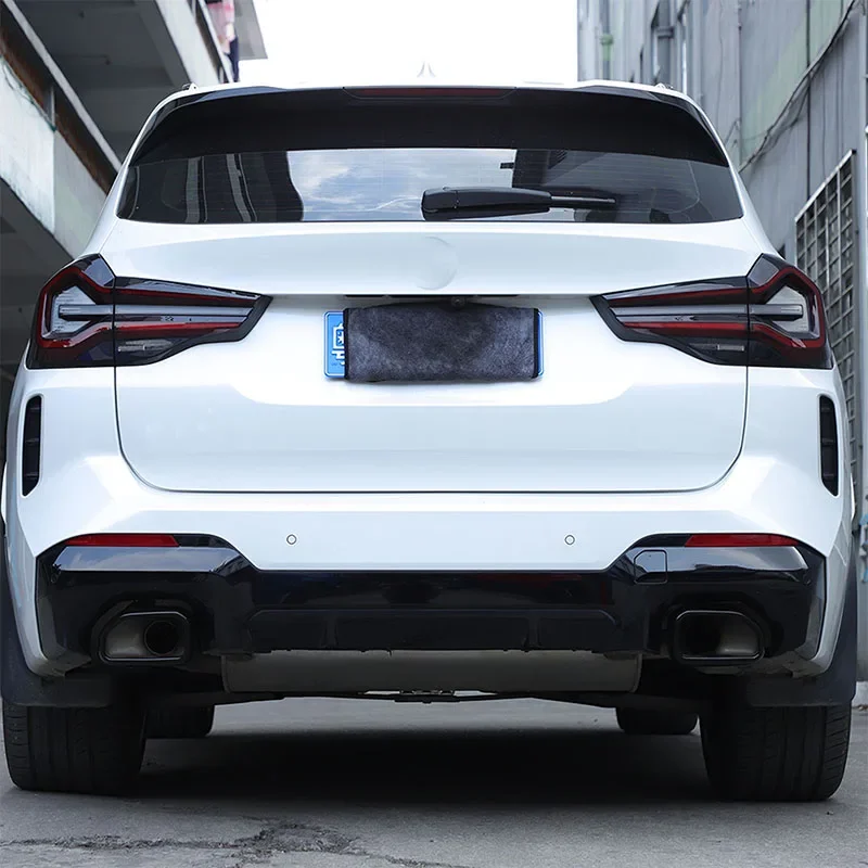 2022-2023 BMW X3 G01 X4 G02 스테인리스 스틸 자동차 배기 머플러 장식 커버 배기 파이프 커버 스티커 자동차 액세서리