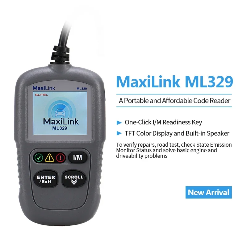 Autel MaxiLink ML329 OBD2 Scanner Auto OBD 2 Code Reader AutoVIN Car Diagnostic Tool I/M Readiness  pk AL319