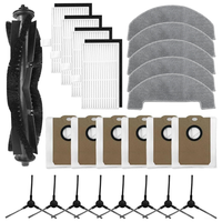 A07R 11PCS Replacement Parts For MONSGA MS1 MAX Robot Vacuum Cleaner Parts Main Brush Filters Side Brushes Mop Cloth Dust Bag