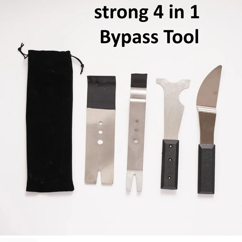 

4 kinds Insert Sheet bypass Locksmith Tools Set For House Lock Door Gap Tools DIY Opener