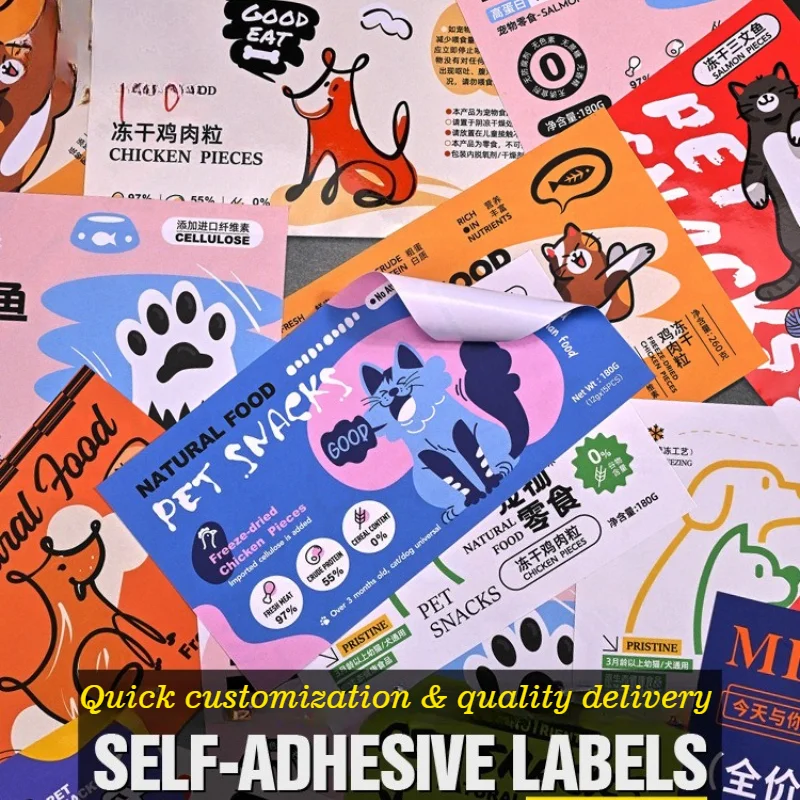 Custom Logo Adhesive Labels, Sealing Stickers Instagram-style Printing for Food Packaging  Personalized Fun Tags view 4