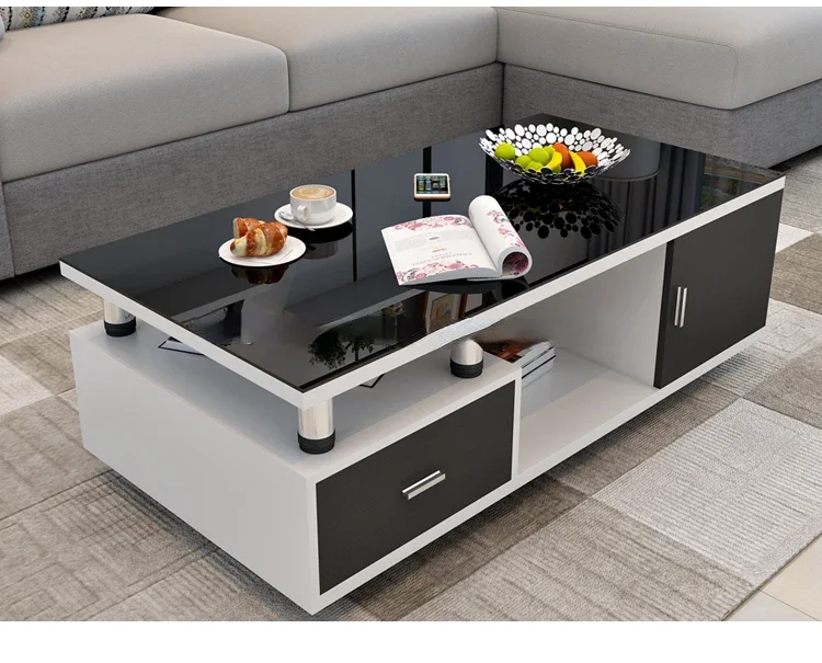 

Living room modern TV cabinet design with coffee table