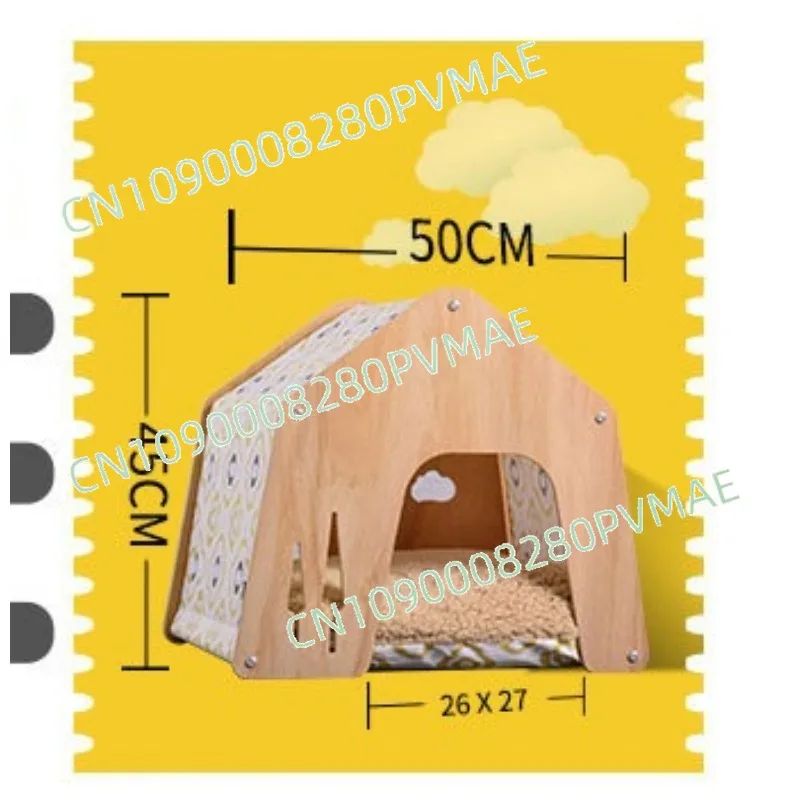 four-season-solid-wood-cat-house-multi-color-available