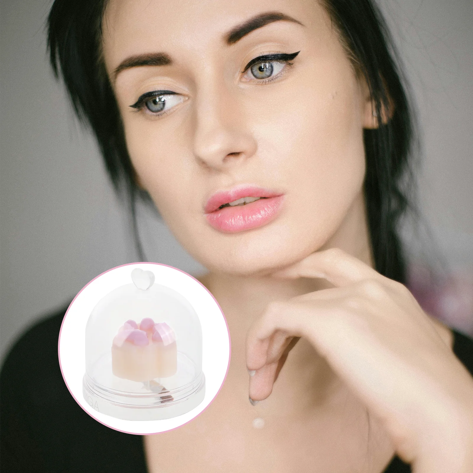 립밤 여성용 보습 크림 색상 변하는 립스틱 귀여운 고양이 발바닥 모양 여성용 케어