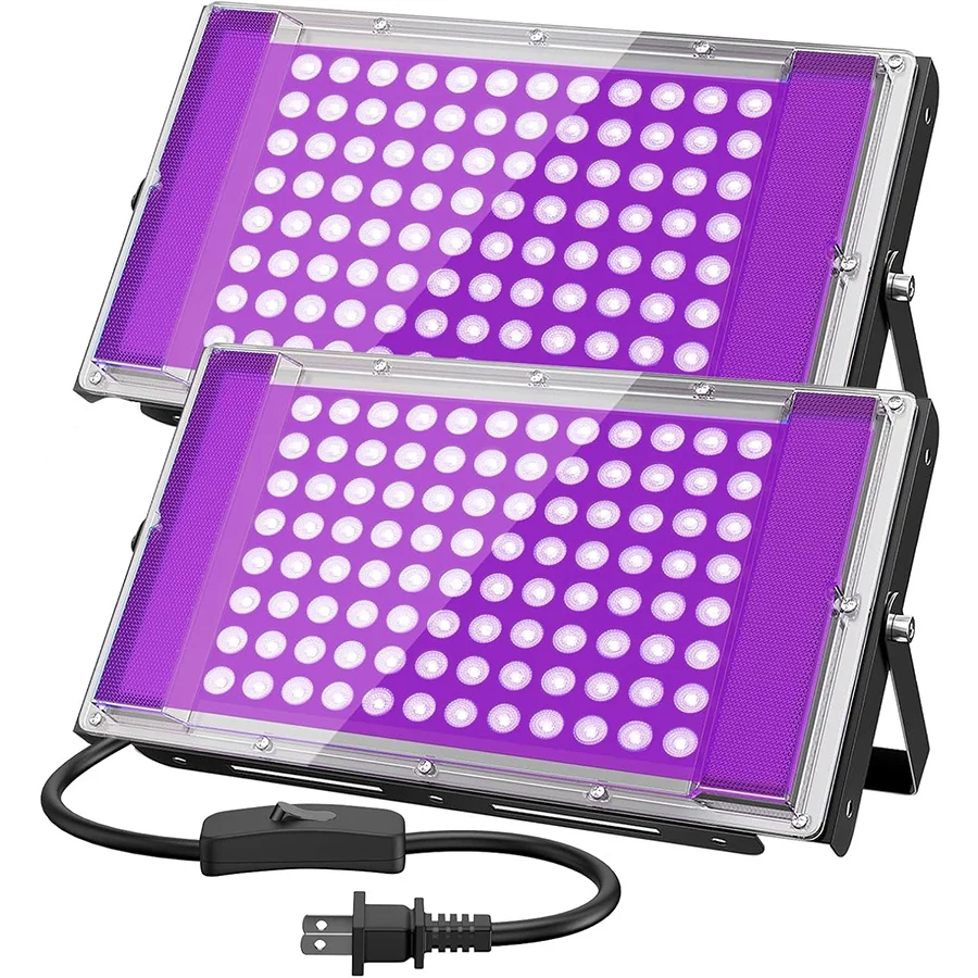 

1/2/4 Pack 50W 100W LED UV Black Light Stage Blacklight Waterproof Ultraviolet Flood Light for Halloween Dance Disco Party Decor