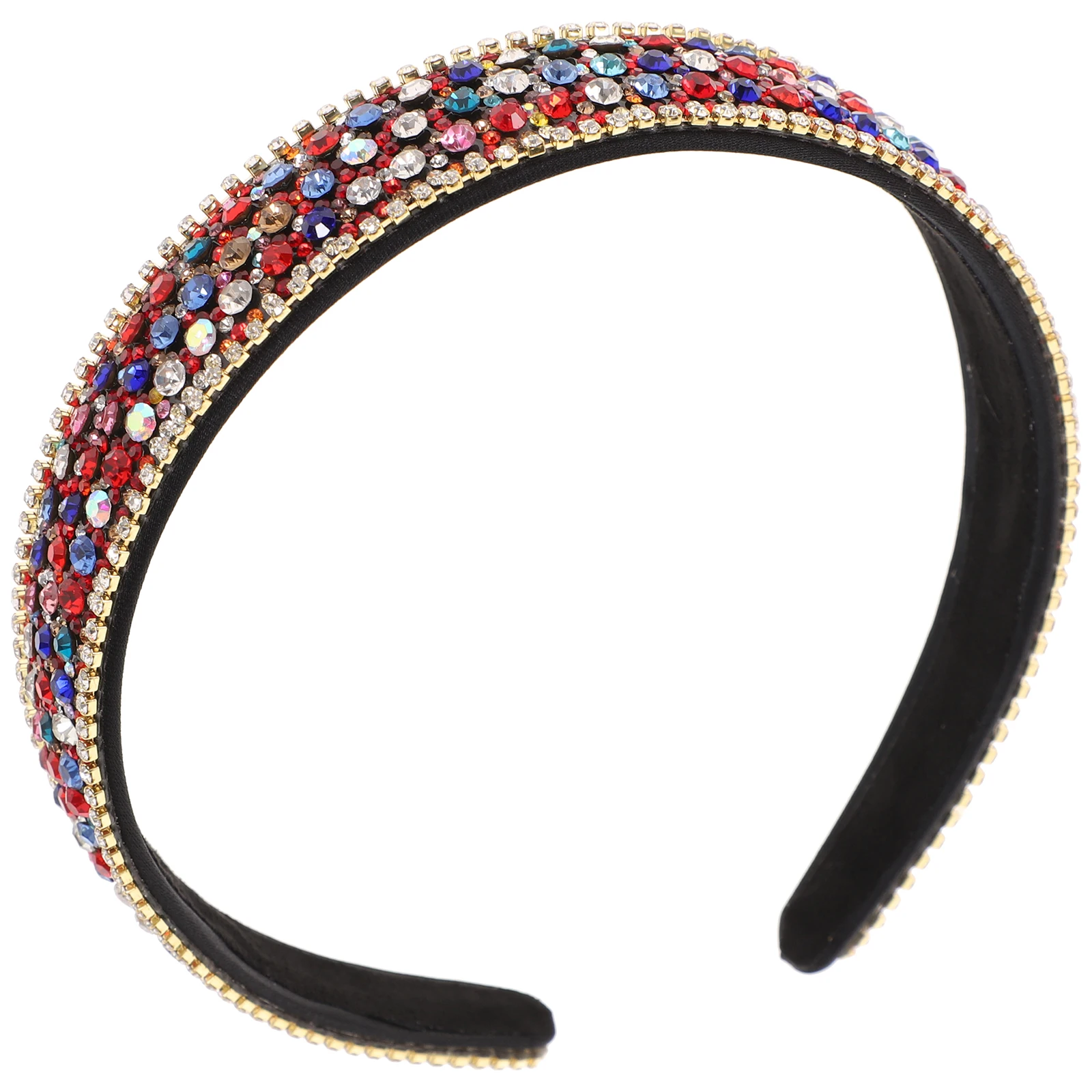 

Crystal Hairband Women Girl Rhinestone Headband Adults Jeweled Beaded Classy Wide Hair Hoop Accessories Wedding