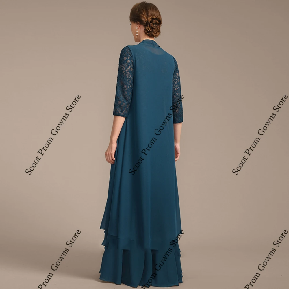 Vintage ชุดเจ้าสาวชีฟอง 3/4 Sleeve ชุดแต่งงานสําหรับผู้หญิง 2025 ฤดูร้อนใหม่ชายหาด Robe De Soirée