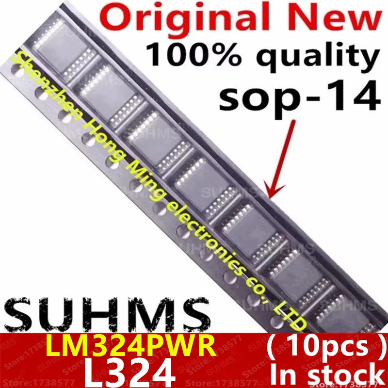 (10piece) 100% New LM324PWR LM324 L324 sop-14