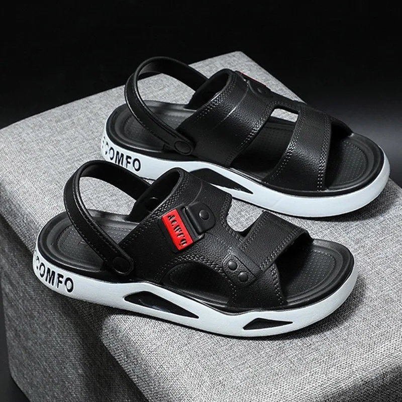 

Мужская обувь Smile, подходящая для дома и улицы, летние модные сандалии, дышащие пляжные сандалии из ЭВА, повседневные тапочки двойного назначения