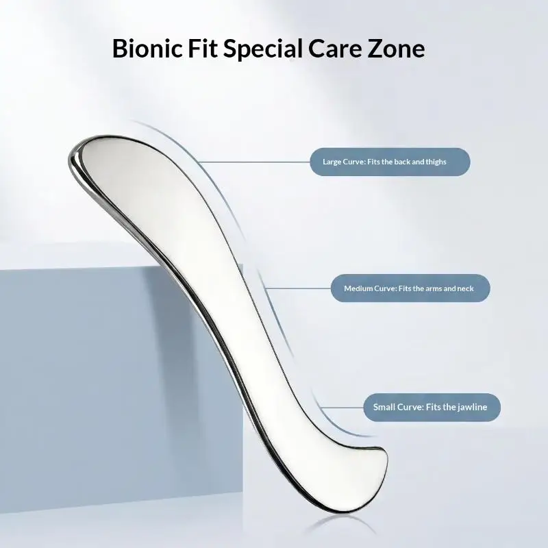 Stainless Steel Gua Sha Tool Muscle Fascia Scraper Skin Scraping Massage Tool For Shoulder Back Arm Leg Care